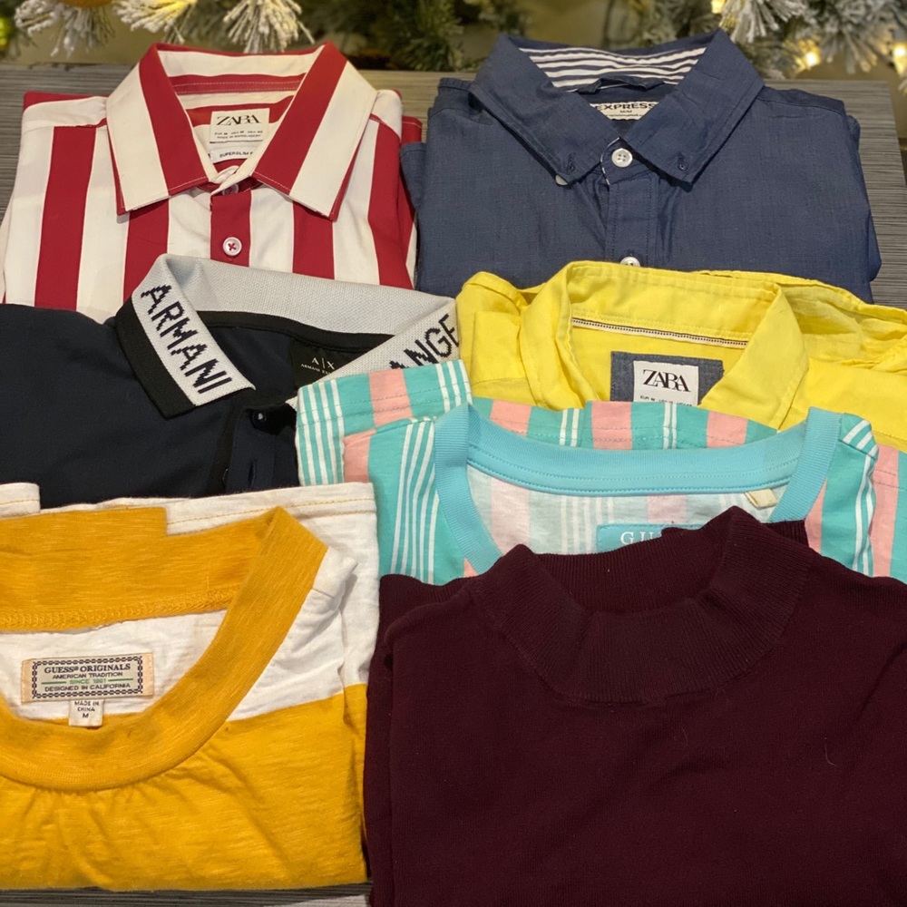 Bundle of 7 men’s medium assorted shirts